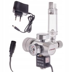   Reductor CO₂ pentru acvariu R104-BBL cu contor de bule și electrovalvă de 12 V