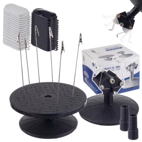   Set Suport Pictură Profesional 2x, Rotativ & Reglabil, Cleme Oțel, Ø 20 cm