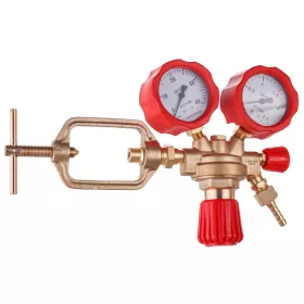   Reductor presiune acetilenă TC Technic profesional, alamă, dublu manometru