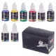 Set Vopsele Acrilice Aerograf 6 Culori cu Diluant și Curățitor