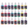 Set Vopsele Acrilice Aerograf, 24 Culori x 20ml, Uscare Rapidă