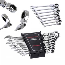 Set Chei Combinate Clichet Articulate 8-22 mm, CrV, 8 Piese