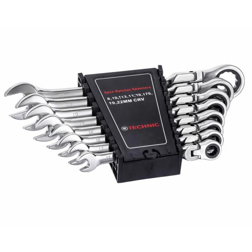 Set Chei Combinate Clichet Articulate 8-22 mm, CrV, 8 Piese