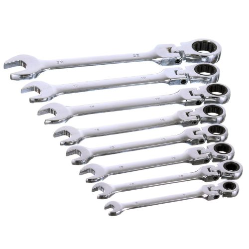 Set Chei Combinate Clichet Articulate 8-22 mm, CrV, 8 Piese