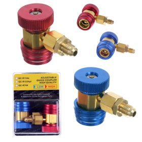 Set Cuplaje Rapide R134A pentru Aer Condiționat Auto HP+LP