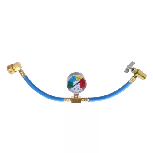 Furtun încărcare AC R134a cu manometru, port LP, 40 cm