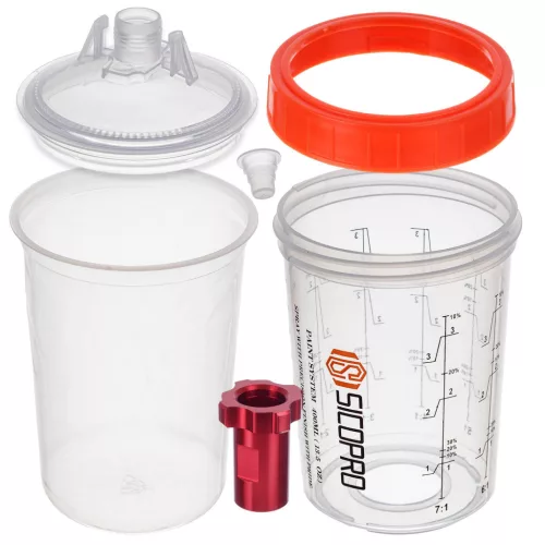 Sistem amestec vopsea PPS 400 ml cu adaptor M16x1,5 mm