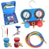 Kit Testare și Încărcare Climă R134a cu Manometru Dublu
