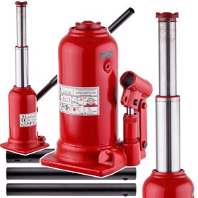   Cric hidraulic cu coloană BIG RED, mecanism hidraulic în 2 trepte, capacitate de ridicare 5 tone (5000 kg), înălțime maximă de ridicare 500 mm, construcție robustă din oțel, greutate proprie aprox. 7,8 kg