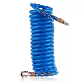   Furtun Spiralat Pneumatic Poliuretan 10mm x 5m pentru Compresor