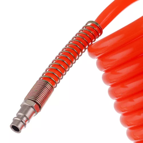 Furtun pneumatic spiralat 20m, 6.5x10mm, cu cuplaj rapid