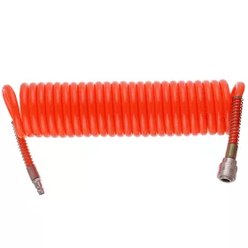   Furtun Spiralat Pneumatic 15m, 8x12mm, 10 bar, cu Cuplaj Rapid