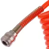 Furtun pneumatic spiralat 20m, 8x12mm, PE, 10 bar, cu cuplaj rapid
