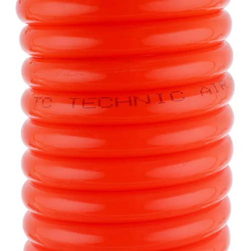 Furtun pneumatic spiralat 20m, 8x12mm, PE, 10 bar, cu cuplaj rapid