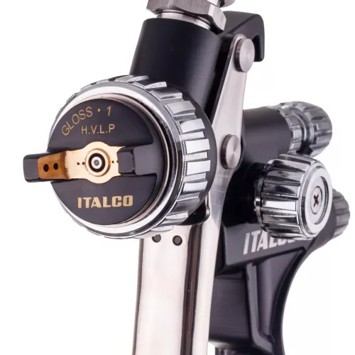 Pistol de vopsit ITALCO GLOSS X1 HVLP, duză 1.6mm, 600ml