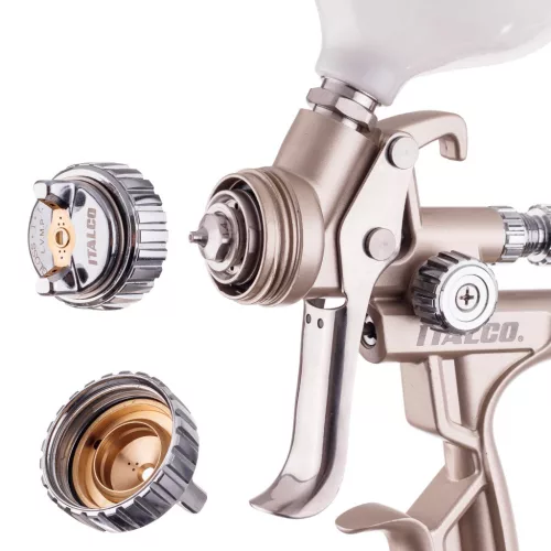 Pistol de vopsit ITALCO GLOSS X1 LVMP, duză 1.3 mm, rezervor 600 ml