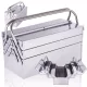 Cutie de Scule Metalică din Inox, 5 Compartimente, 42 cm