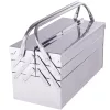 Cutie de Scule Metalică din Inox, 5 Compartimente, 42 cm