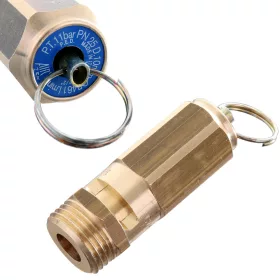   Supapă de Siguranță Alamă 1/2" 11 bar, 7461 l/min AIR TEK
