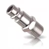 Conector rapid pneumatic nichelat, mufă tată 1/4" cu filet exterior