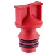 Capac Universal Umplere Ulei Compresor, 18mm, Plastic Roșu, 2 O-ringuri