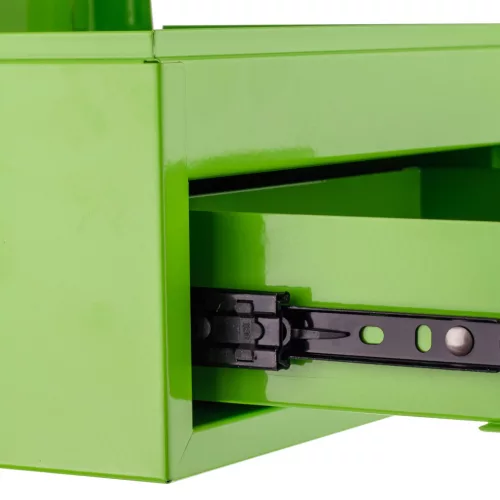 BIG RED Cutie Scule Metalică cu Sertar, 26x14x17 cm, Verde