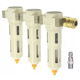   Set filtre aer pneumatic 3 piese, 1/4", 5 μm, cu separator de apă