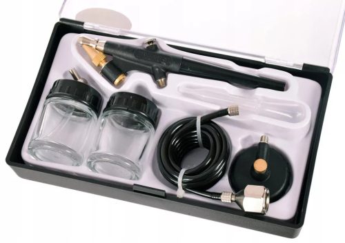 Pistol Aerograf pentru Modelism BD-138, Duză 0.8 mm, Set Complet