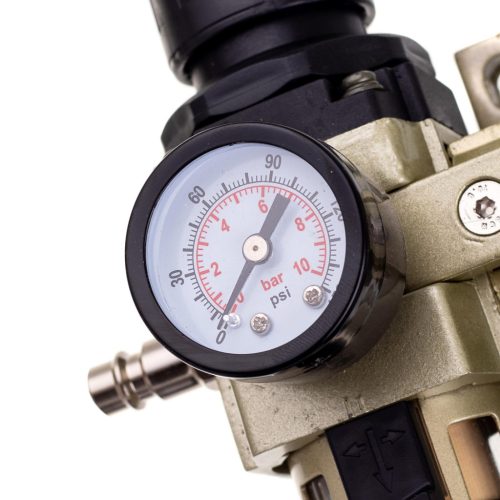 Set Pregătire Aer Comprimat 1/4" pentru Compresor, Filtru-Reductor-Ungător, 10 bar