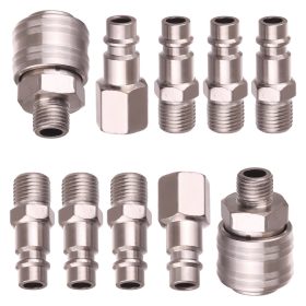 Set 10 Cuplaje Rapide Pneumatice cu Filet 1/4 inch