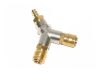 Set Distribuitor Pneumatic Y 1/2" Alamă cu 2 Cuple Rapide Automate