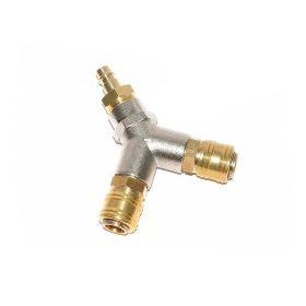   Set Distribuitor Pneumatic Y 1/2" Alamă cu 2 Cuple Rapide Automate