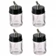Set 4 Recipiente Sticlă BD-02, 22 ml pentru Aerograf