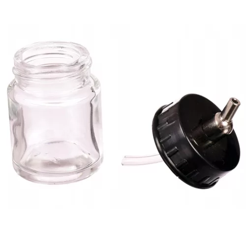 Set 4 Recipiente Sticlă BD-02, 22 ml pentru Aerograf