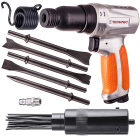 Ciocan Pneumatic cu Ace, Set Profesional 5 Accesorii