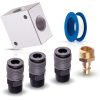 Set Distribuitor Aer Pneumatic 1/2" cu Bloc Aluminiu și Conectori TYP-26