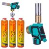 Arzător Gaz MAPP/Propan Kit 360° Aprindere Piezo