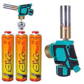 Arzător Gaz MAPP/Propan Kit 360° Aprindere Piezo