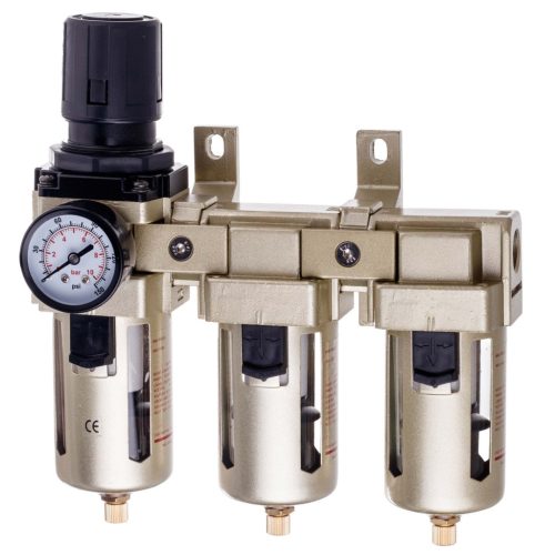 Stație profesională de preparare aer în 3 trepte, 1/2", cu drenaj automat