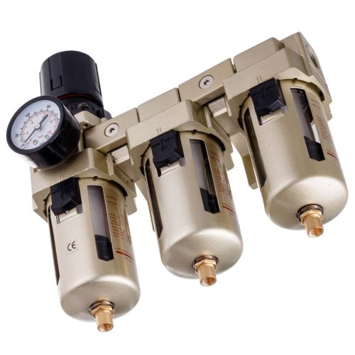 Stație profesională de preparare aer în 3 trepte, 1/2", cu drenaj automat