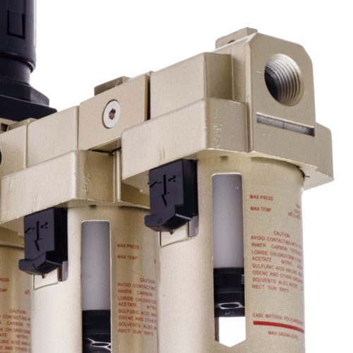 Stație profesională de preparare aer în 3 trepte, 1/2", cu drenaj automat