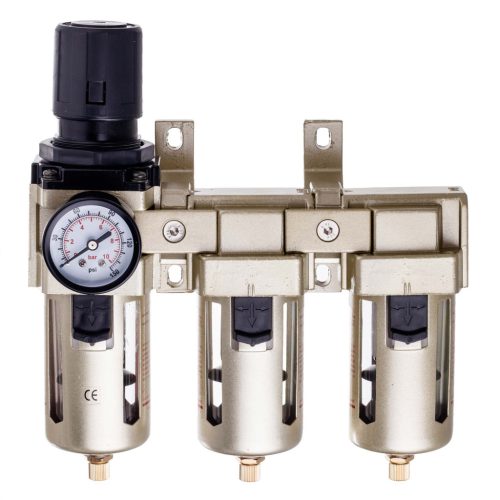 Stație profesională de preparare aer în 3 trepte, 1/2", cu drenaj automat