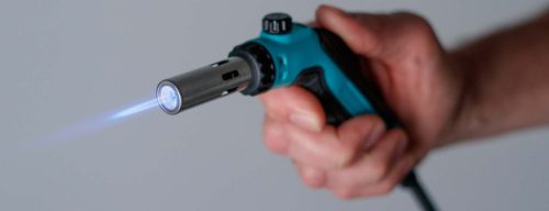 Stație de Lipit cu Gaz de Precizie, 1300°C, Aprindere Piezo, 2 Butelii MAPP