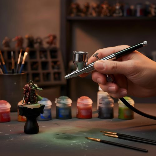 Aerograf AB-130 Acțiune Dublă 0.2/0.3mm pentru Modelism