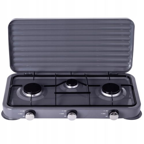 Plită Gaz Portabilă 3 Arzătoare, 5.5 kW, cu Paravânt