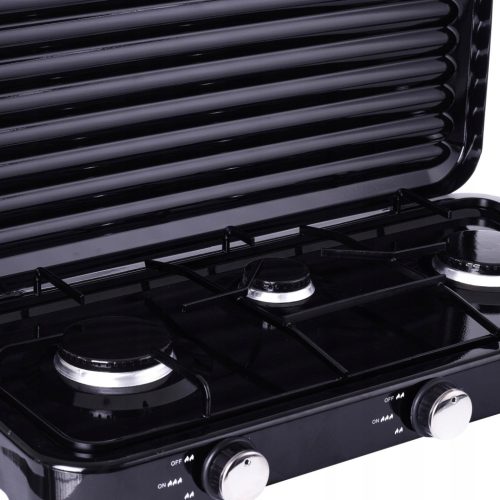 Plită Portabilă pe Gaz 3 Arzătoare 5.5 kW Completă