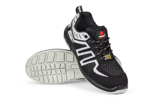 Pantofi de protecție KAPS5 ESD S1, textil gri respirabil, antistatic și antiderapant