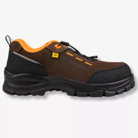   Pantofi de protecție Combo S3S ESD din nubuk maro cu tehnologie de răcire, bombeu compozit și talpă anti‑alunecare SRC