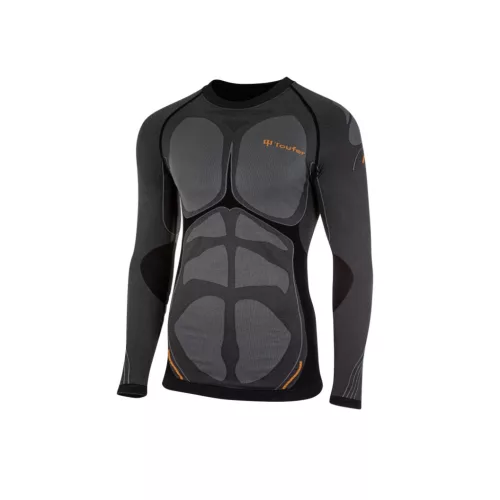 Bluză Termoactivă TOUFER Unisex, Control Termic, M/L, Gri-Negru