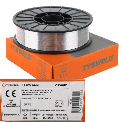 Sârmă sudură inox MIG/MAG 316LSi 0.8 mm 5 kg